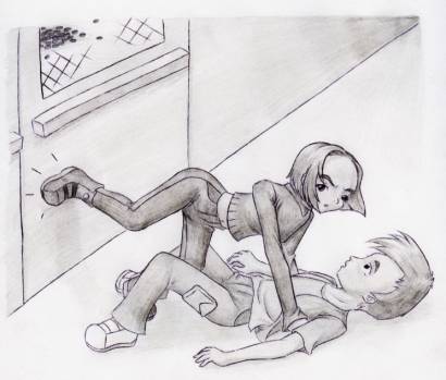 From the episode with the attack of killer wasps, Yumi’s jump and kick to keep the insects out puts her and Ulrich in a most compromising position ! From the episode with the attack of killer wasps, Yumi’s jump and kick to keep the insects out puts her and Ulrich in a most compromising position !